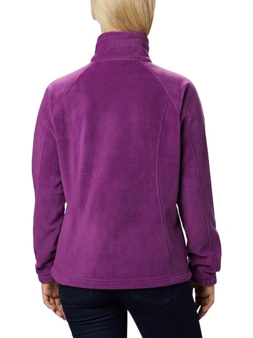 Columbia Jacket Size Large Purple Fleece Benton Springs Full-Zip Long Sleeves - Picture 3 of 13